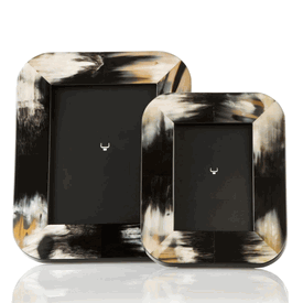 Luxury Custom Made Black Horn Photograph Frame * Small 11 x 9 inches